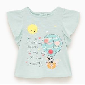 Zara pompom t-shirt